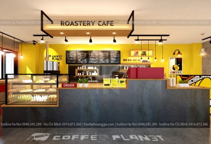 Thiết kế quán cafe Planet - anh Trung